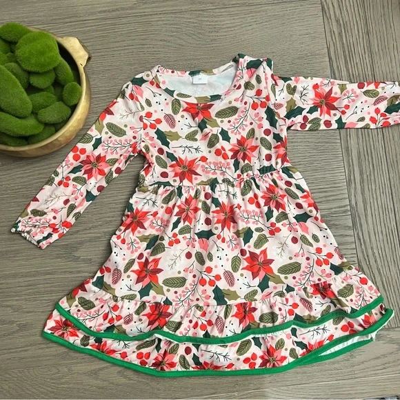 white christmas dresses Candy Cane Holiday Dress for Baby Girls & Toddlers (6M–3T) 12M to 18M